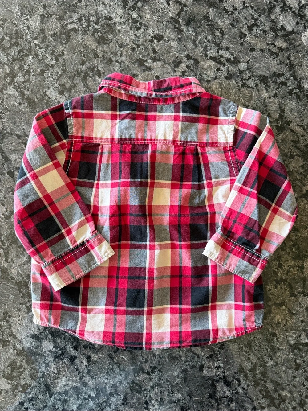 3/$15 Baby GAP Plaid Button-Up Shirt 12-18M Long Sleeve Shirt Holiday Outfit